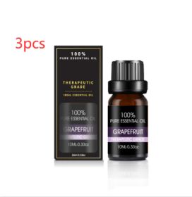Organic Essential Oils Set Top Sale  Natural Therapeutic Grade Aromatherapy Oil Gift Kit For Diffuser (Option: Grapefruit essential oil3pcs)